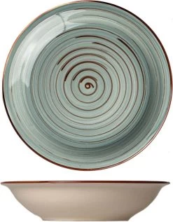 Tavola - Diepe Borden - Kleurrijk - Ø21cm - (6 Stuks) -Keukenserie Winkel 935x1200