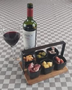 Mica Decorations - Luxe Tapas Set - 6 Zwarte Tapas Schaaltjes Op Houten Tapasplank - Servies - Borrelplank Olijfhout 7 Mica Decorations - Luxe Tapas Set - 6 Zwarte Tapas Schaaltjes Op Houten Tapasplank - Servies - Borrelplank Olijfhout -Keukenserie Winkel 969x1200 3