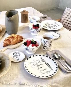 Blond Amsterdam - X Noir - Bord - I Licked - Ø 22 Cm -Keukenserie Winkel 972x1200 4