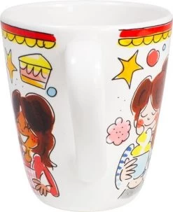 Blond Amsterdam Even Bijkletsen Mok 350 Ml - Rode Rand 10 Blond Amsterdam Even Bijkletsen Mok 350 Ml - Rode Rand -Keukenserie Winkel 978x1200