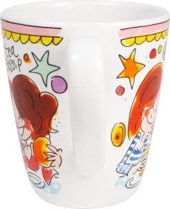 Blond Amsterdam Even Bijkletsen Mok 350 Ml - Roze Rand 10 Blond Amsterdam Even Bijkletsen Mok 350 Ml - Roze Rand -Keukenserie Winkel 979x1200