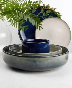 S&P MERIDIAN Diep Bord Ø 17,5cm Grijsgroen (set/4) -Keukenserie Winkel 990x1200 1