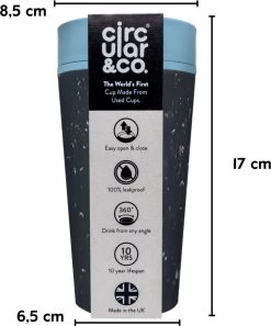 RCUP 340 Ml - Zwart/Blauw Black And Teal -Keukenserie Winkel 999x1200